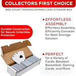 Collector's First Pick (3) Futbol, Basketbol, Beyzbol, MTG ve Oyun Kartları, Kart Kutusu, Kart Depolama, Spor için Premium 800 Adet Saklama Kutusu Ticaret Kartı Karton Kutu - ABD'de Üretilmiştir