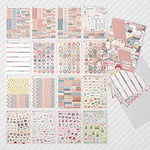 colortouch Planner Sticker Set - 1500+ Adet Çıkartma - Takvim, Ajanda, Günlük, Planlayıcı, Not Defteri, Journal için Düzenleyici Etiketler - Scrapbook Sticker - Stickeralbum - 3 Aylık Sticker Book