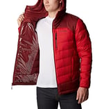 Columbia-Columbia erkek otoparkı kaput, dağ kırmızı, kırmızı jasper, x-large ile ceket aşağı ceket Extra Large