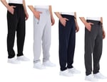 COMEOR Eşofman altı erkek pamuk eşofman altı – spor pantolonu, jogging pantolonu, erkek çocuk boş zaman pantolonu, fermuarlı cepler