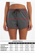 COMEOR Kısa kadın şortu, yazlık koşu pantolonu, spor pantolonu, kısa pamuk, antrenman pantolonu, kısa, yazlık pantolon, kısa, yoga, spor, boş zaman - Bedenler: S, M, L, XX-Large, XL