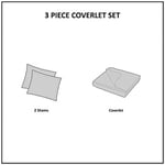 Comfort Spaces Yorgan Seti-Trend Şal Desenli Yazlık Kılıf, Rahat Örtü Hafif Dört Mevsim Yatak Katmanı, Eşleşen Kırlent, King/Cal King, Kaşmir Şal Desenli Mavi - Seçenekler: King/Cal King, Tam / Queen