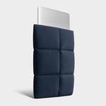 Comfyable Kabarık Dizüstü Bilgisayar Kılıfı 13 inç 14 inç, Kapitone Puffer Taşıma Çantası, MacBook Air M2 M1 ile Uyumlu Yastık Kılıfı, MacBook Pro 13 İnç 14 İnç, Koyu Mavi