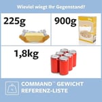 Command 17091CLR kanca M (900g, 2 kanca + 4 şerit M) şeffaf