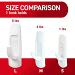 Command 7 kancal b y k kanca, 12 erit, hasarlar serbest bir ekilde d zenler - Seçenekler: Large, 1 Hook