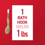 Command BATH33-SN-ES Banyo Kancaları, 1 Paket, Saten Nikel