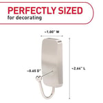 Command BATH33-SN-ES Banyo Kancaları, 1 Paket, Saten Nikel