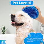 Comotech 3 ADET Köpek Banyo Fırçası | Köpek Şampuanı Fırçası | Banyo için Köpek Yıkayıcı | Evcil Hayvan Köpek Banyo Masaj Fırçası Scrubber | Kısa ve Uzun Saçlı Köpekler/Kediler için Ayarlanabilir