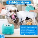 Comotech 3 ADET Köpek Banyo Fırçası | Köpek Şampuanı Fırçası | Banyo için Köpek Yıkayıcı | Evcil Hayvan Köpek Banyo Masaj Fırçası Scrubber | Kısa ve Uzun Saçlı Köpekler/Kediler için Ayarlanabilir