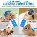 Comotech 3 ADET Köpek Banyo Fırçası | Köpek Şampuanı Fırçası | Banyo için Köpek Yıkayıcı | Evcil Hayvan Köpek Banyo Masaj Fırçası Scrubber | Kısa ve Uzun Saçlı Köpekler/Kediler için Ayarlanabilir