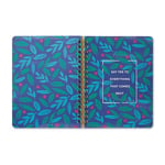 Compendium Spiral Defter - Oh, Happy Day — 192 Çizgili Sayfalı Tasarımcı Spiral Defter, Kolej Çizgili, 18,5 cm G x 22,5 cm Y
