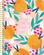 Compendium Spiral Defter - Oh, Happy Day — 192 Çizgili Sayfalı Tasarımcı Spiral Defter, Kolej Çizgili, 18,5 cm G x 22,5 cm Y