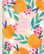 Compendium Spiral Defter - Oh, Happy Day — 192 Çizgili Sayfalı Tasarımcı Spiral Defter, Kolej Çizgili, 18,5 cm G x 22,5 cm Y