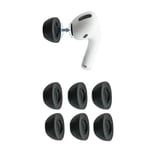 Comply Köpük Kulaklık Uçları, Apple AirPods Pro Generation 1 ve 2 için, Large, Siyah, 3 Çift, Üstün Konfor, Sarsılmaz Uyum, Haf - Seçenekler: Assorted (S/M/L), Small, Medium, Large, Assorted, Büyük...