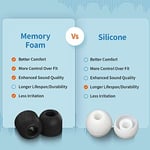 Comply Premium köpük kulak geçişi, AirPods Pro sürüm 2.0 ile uyumlu, küçük boyut, 3 çift, 44-50220-21, siyah