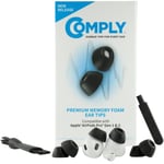 Comply Premium köpük kulak geçişi, AirPods Pro sürüm 2.0 ile uyumlu, küçük boyut, 3 çift, 44-50220-21, siyah