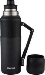Contigo Thermal Bardaklı Çelik Termos 1.2L Siyah - Seçenekler: 1.2 Liters, 0.7 Liters