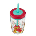 CONTIGO Yüzen Ahtapot Pipetli Tritan Bardak 470 ml, Mavi