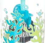 Contigo Yüzen Köpek Balığı Pipetli Tritan Bardak 470 ml, Mavi