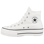 Converse Bayan CTAS Lift Hi Black White spor ayakkabı Siyah Size: