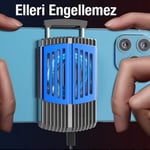 Coofbe RGB Işıklı Super Soğutucu Yarı İletken Telefon Soğutucu Telefon Radyatör Telefon Soğutma Fanı Mavi