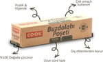 Cook Doğada Çözünür Buzdolabı Poşeti, Orta Boy, 24 x 38 cm, 30 Yaprak