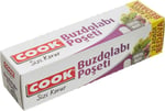Cook Ekonomik Buzdolabı Poşeti, Orta Boy, 24 x 38 cm, 50 Yaprak