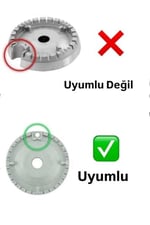 Cook-Lab 1 Adet Vestel Beko Termikel Arçelik Ferre Itimat Kumtel Uyumlu Küçük Bek Ve Kapak Seti Siyah