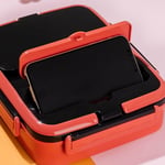 Cooker 1392-2 Çelik Hazneli 3 Bölmeli Beslenme Kutusu Lunchbox Sefer Tası - Turuncu