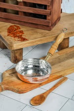 Cooker 14 cm Dövme Bakır El Yapımı Sosluk Tereyağlık, Bakır, Tek Ebat