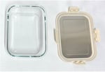 Cooker CKR3489 Cam Saklama Kabı 1500 ml Krem