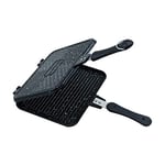 COOKWARE EDA DÖKÜM EL TOSTU MAKİNASI OCAK ÜSTÜ GRİ 17X24 CM ZK-904