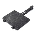 COOKWARE EDA DÖKÜM EL TOSTU MAKİNASI OCAK ÜSTÜ GRİ 17X24 CM ZK-904