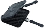 COOKWARE EDA DÖKÜM EL TOSTU MAKİNASI OCAK ÜSTÜ GRİ 17X24 CM ZK-904