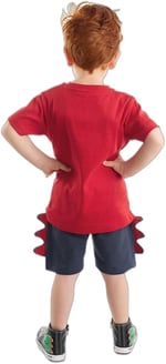 Cool Dino Erkek Çocuk T-shirt Şort Takım