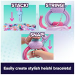 Cool MAKER Stack'd Heishi Studio bileklik, 1200'den fazla Heishi boncuk ve aksesuarlı, otomatik dizme, kendin yap takı seti, 15 şık bileklik için, 7 yaşından büyük çocuklar için