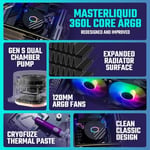 Cooler Master MasterLiquid ML360L MLW-D36M-A18PZ-R1 ARGB 360mm İşlemci Sıvı Soğutucu