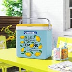 Coolist CLB30LM Limon Desenli Buzluk, 30 Litre + 3 Adet Buz Kaseti 400gr