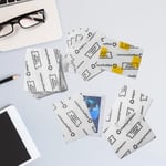 Coolrunner 200 Paket Ticaret Kartı Nakliye Koruyucu 8,9 cm x 11,5 cm Plastik Kart Koruyucuları Kart Postaları Ticaret Kartları için Dayanıklı Kart Koruyucuları Kart Kırıcılar için Sert Plastik Dairele