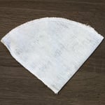 Cool&Shark Kumaş Kahve Filtresi 2 Adet Doğal Ham Bez (V60 uyumlu, Beyaz)
