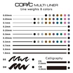 Copic Multiliner Classic Calligraphy 2 li Set (CS,CM)