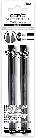 Copic Multiliner Classic Calligraphy 2 li Set (CS,CM)
