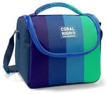 Coral High Beslenme Çantası 11797, Erkek Çocuk, Lacivert Yeşil Renkli Çizgili, Isı Yalıtımlı