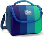 Coral High Beslenme Çantası 11797, Erkek Çocuk, Lacivert Yeşil Renkli Çizgili, Isı Yalıtımlı