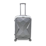 Coral High Diamond ABS Gümüş Orta Boy Valiz 16617