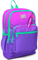 Coral High Dört Bölmeli Pembe Mor Renk Geçişli İlkokul Sırt Çantası - Kız Çocuk