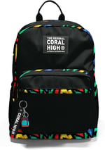 Coral High Dört Bölmeli Siyah Grafiti Ortaokul Çantası - Erkek Çocuk