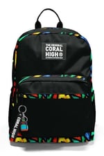 Coral High Dört Bölmeli Siyah Grafiti Ortaokul Çantası - Erkek Çocuk