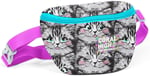 Coral High Gri Kedi Baskılı Kız Çocuk Bel Çantası
