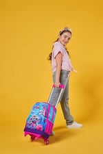 Coral High Işıklı Tekerlekli Pembe Mor Kaplumbağa Çekçek Okul Çantası - Kız Çocuk